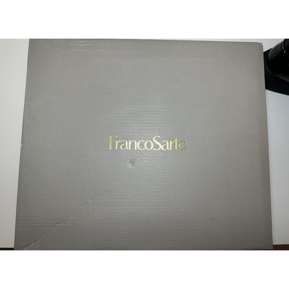 *NEW* Franco Sarto Bealy Black Leather Ankle Booties Women's SIZE 6 - Picture 10 of 12